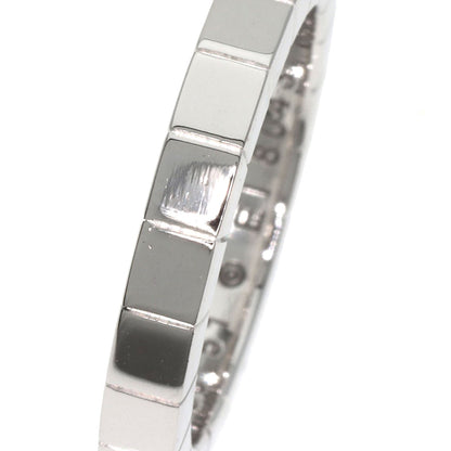 CARTIER Laniere # 51 Ring K18 White Gold Ladies [Used]