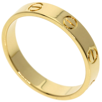 CARTIER mini love ring #54 Ring K18 Yellow Gold Ladies [Used]