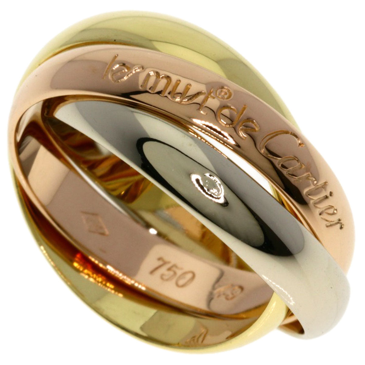 CARTIER Trinity #49 Ring K18 Yellow Gold K18 White GoldLadies [Used]