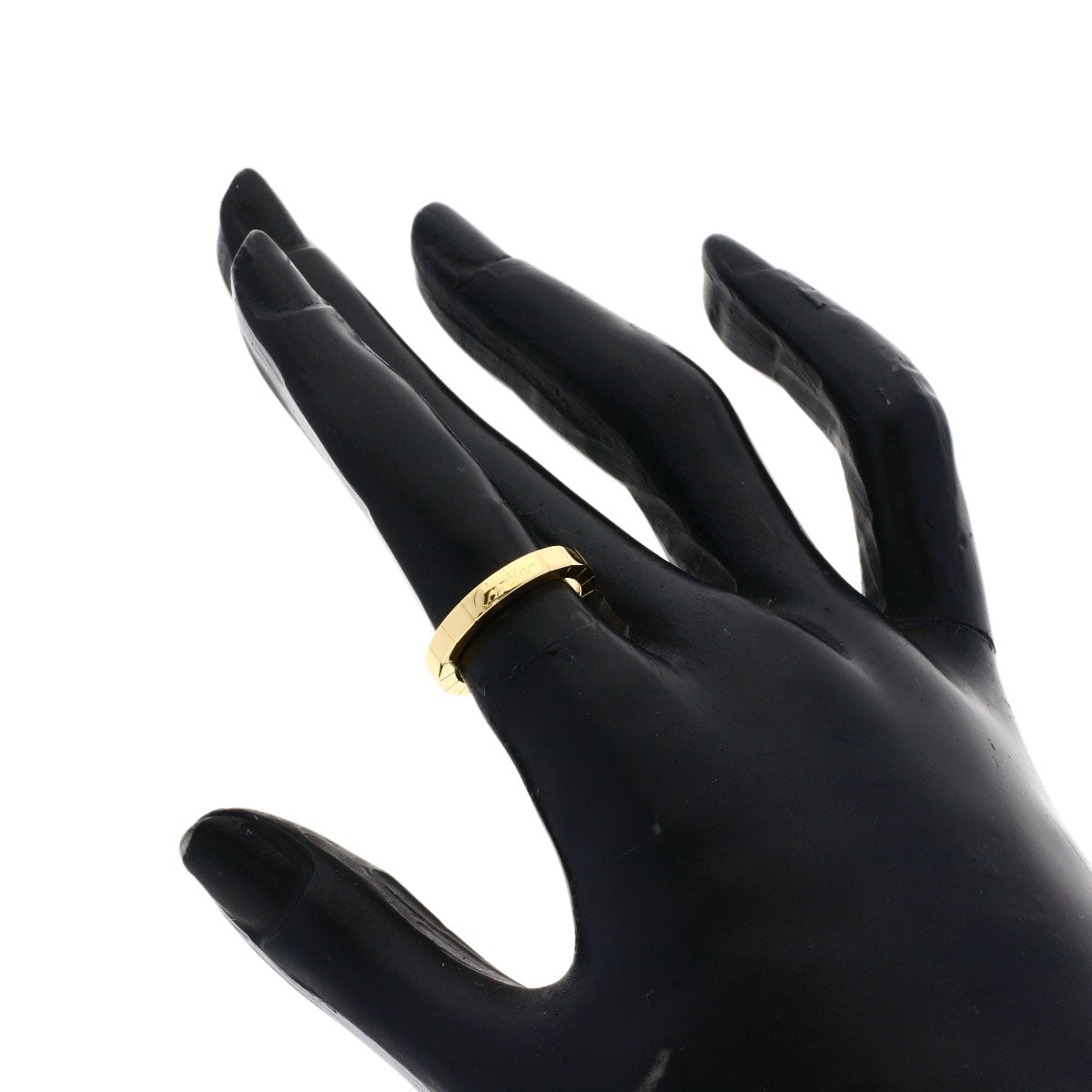 CARTIER Laniere # 48 Ring K18 Yellow Gold Ladies [Used]