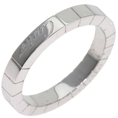 CARTIER Laniere # 54 Ring K18 White Gold Ladies [Used]