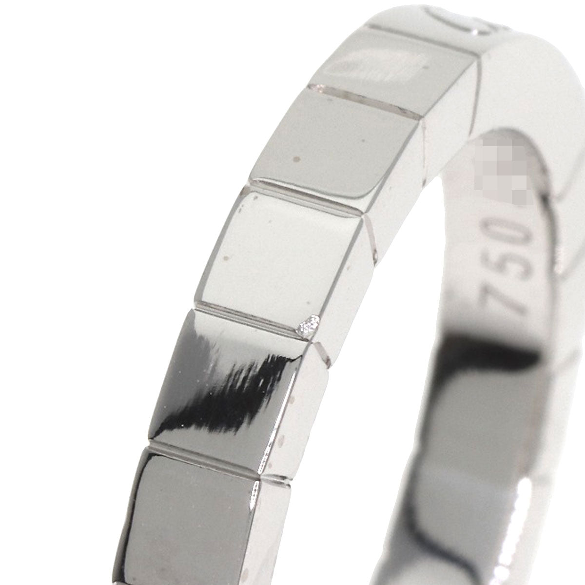 CARTIER Laniere # 54 Ring K18 White Gold Ladies [Used]