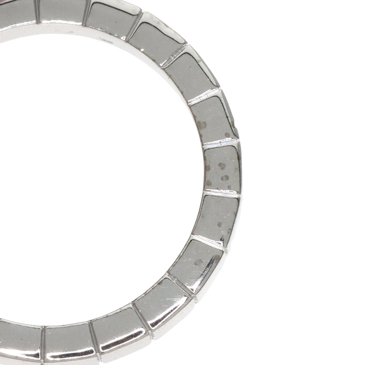 CARTIER Laniere # 54 Ring K18 White Gold Ladies [Used]