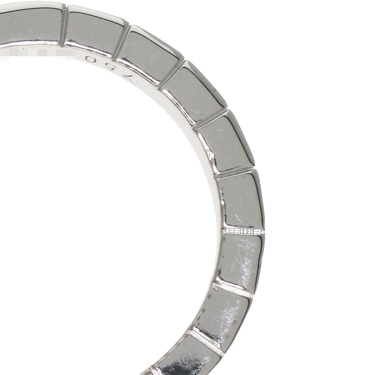 CARTIER Laniere # 54 Ring K18 White Gold Ladies [Used]