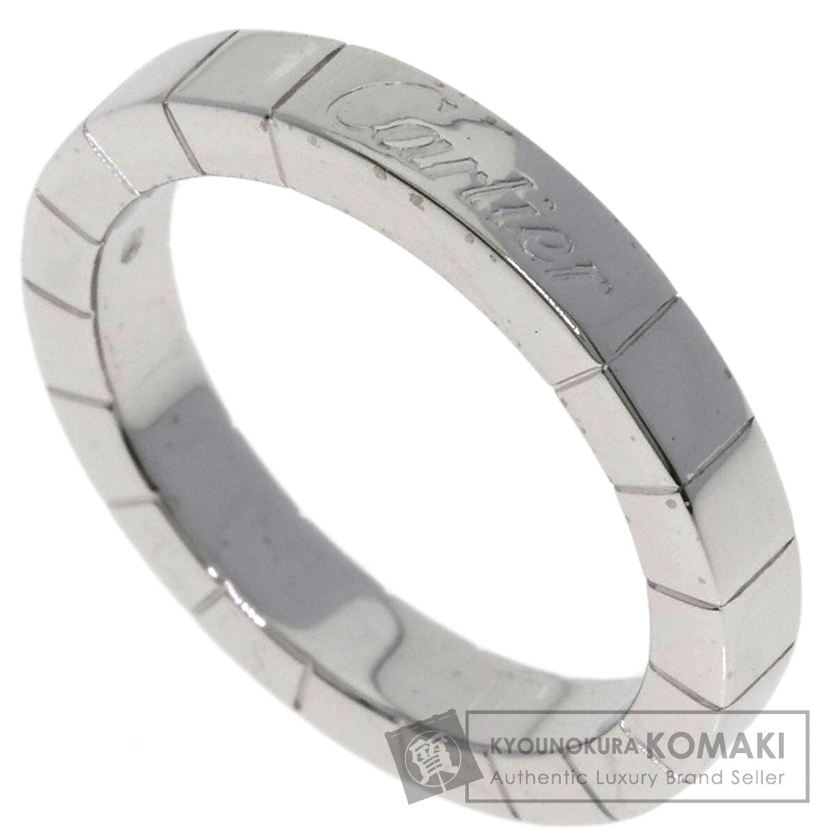 CARTIER Laniere # 48 Ring K18 White Gold Ladies [Used]