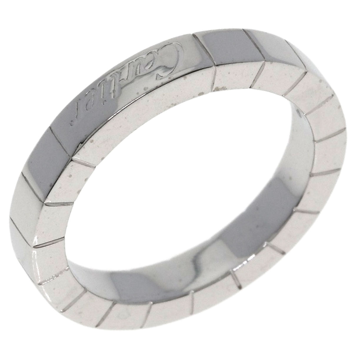 CARTIER Laniere # 48 Ring K18 White Gold Ladies [Used]
