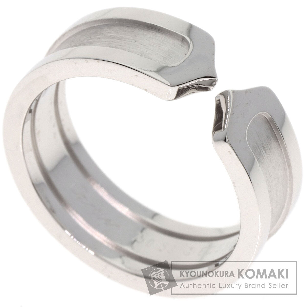 CARTIER C2 Ring SM #53 Ring K18 White Gold Ladies [Used]