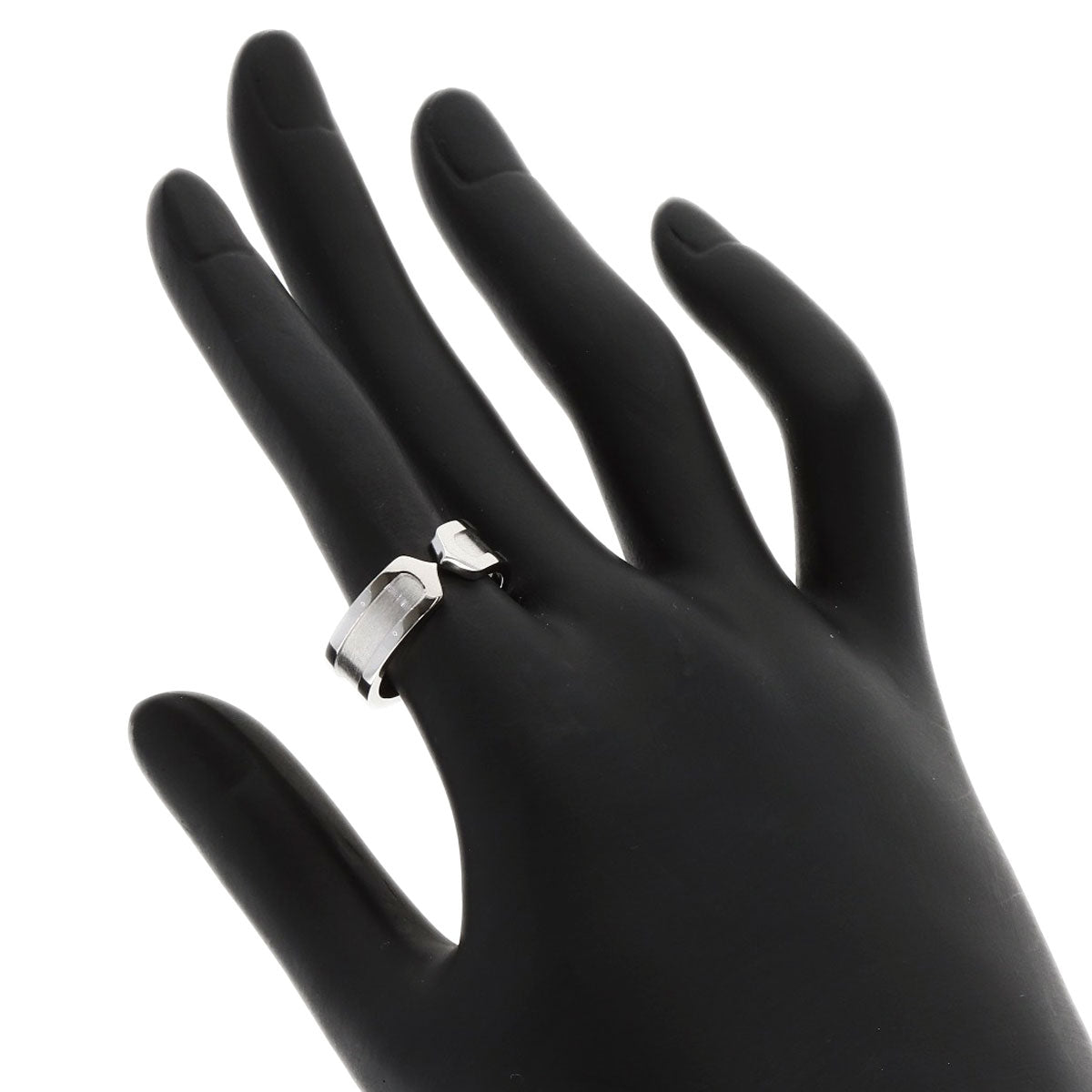 CARTIER C2 Ring SM #53 Ring K18 White Gold Ladies [Used]