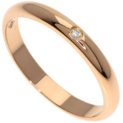 CARTIER Wedding 1P Diamond #51 Ring K18 Pink Gold Ladies [Used]