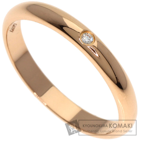 CARTIER Wedding 1P Diamond #51 Ring K18 Pink Gold Ladies [Used]