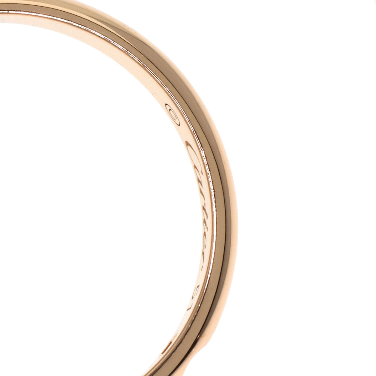 CARTIER Wedding 1P Diamond #51 Ring K18 Pink Gold Ladies [Used]
