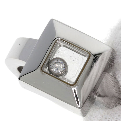 Chopard Happy Diamond Square Ring K18 White Gold Ladies [Used]