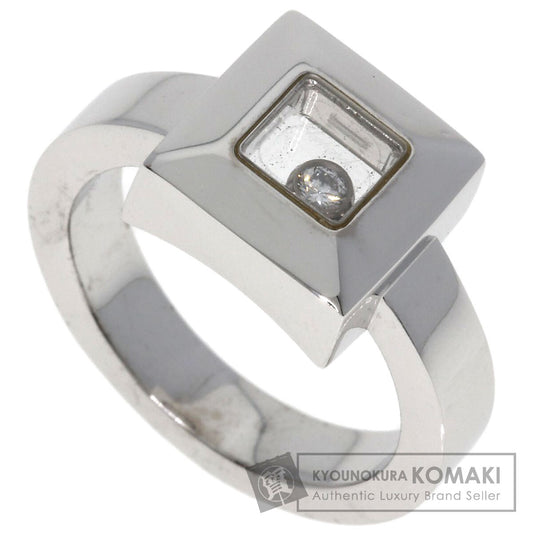 Chopard Happy Diamond Square Ring K18 White Gold Ladies [Used]