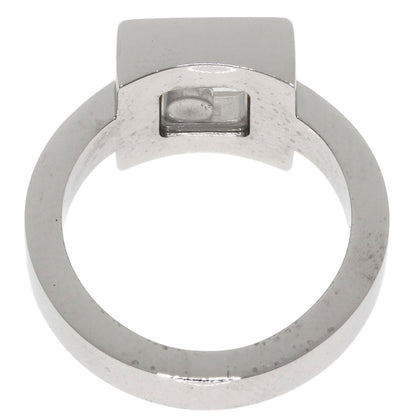 Chopard Happy Diamond Square Ring K18 White Gold Ladies [Used]