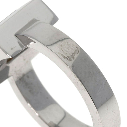 Chopard Happy Diamond Square Ring K18 White Gold Ladies [Used]