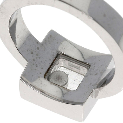 Chopard Happy Diamond Square Ring K18 White Gold Ladies [Used]