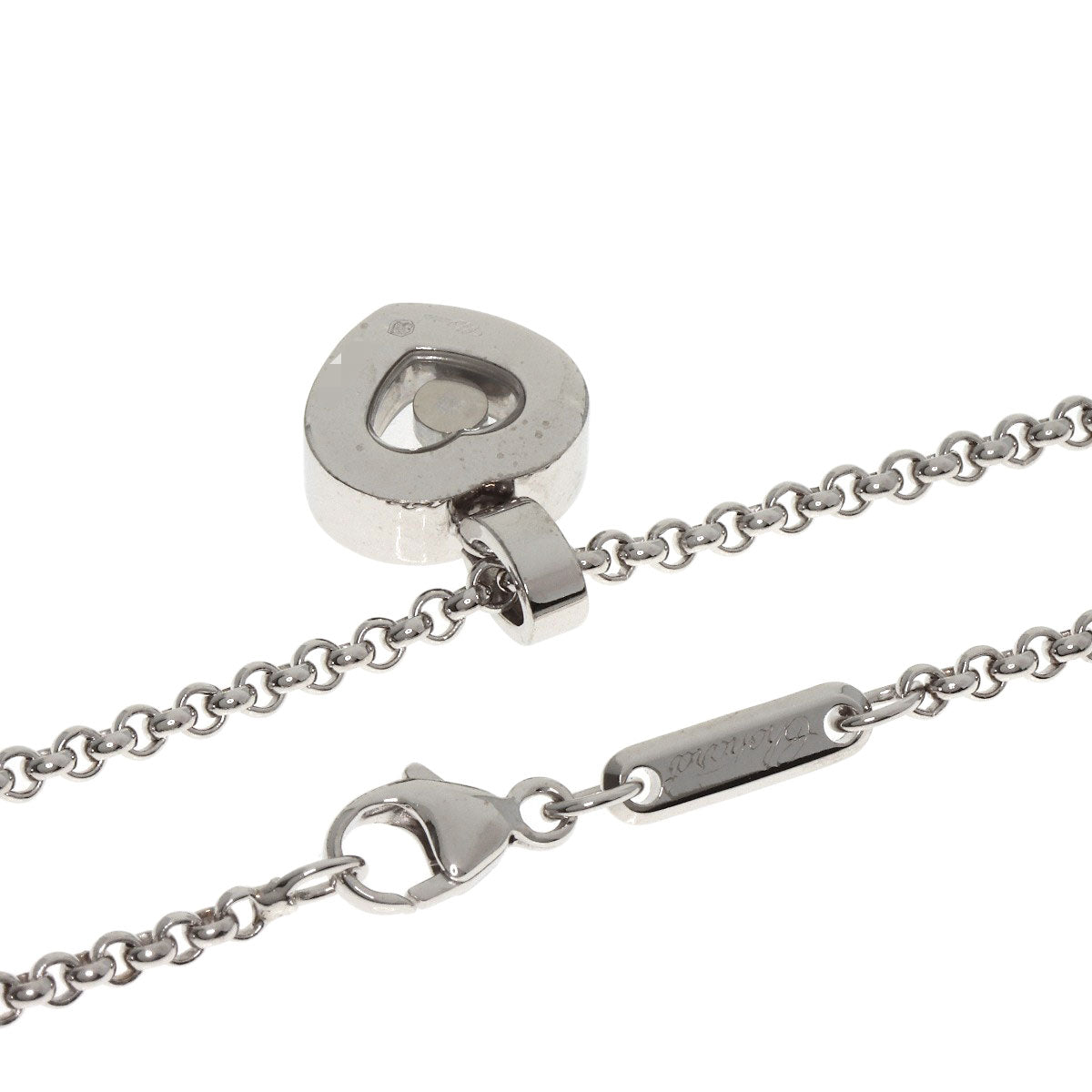 Chopard Happy diamond Necklace K18 White Gold Ladies [Used]