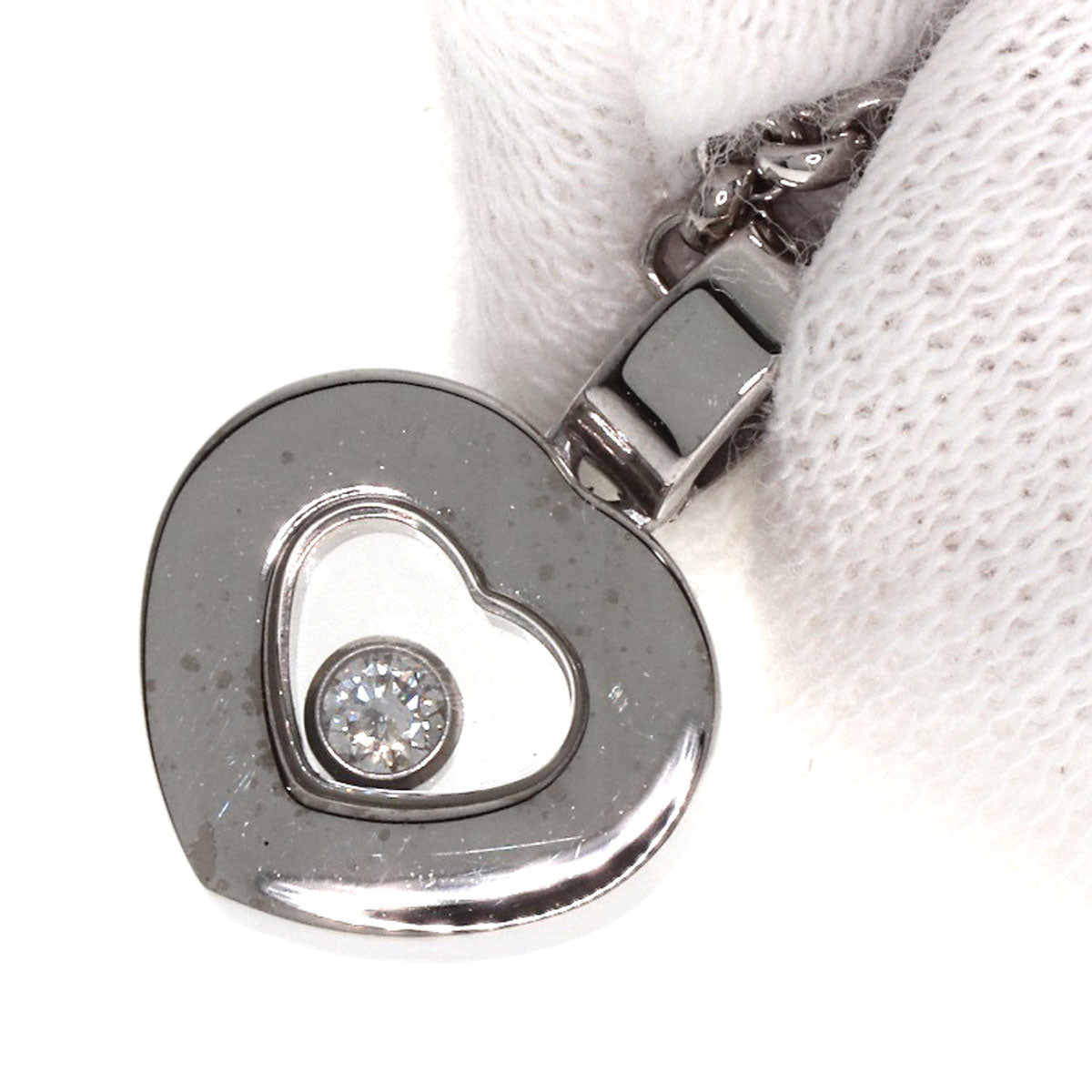 Chopard Happy diamond Necklace K18 White Gold Ladies [Used]