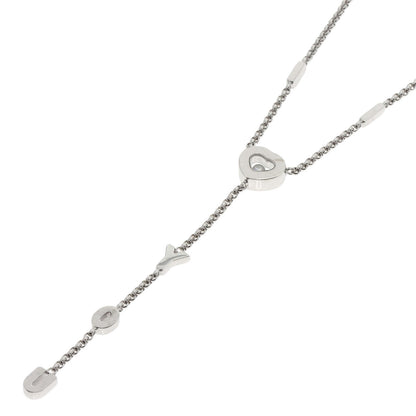 Chopard Happy diamond Necklace K18 White Gold Ladies [Used]