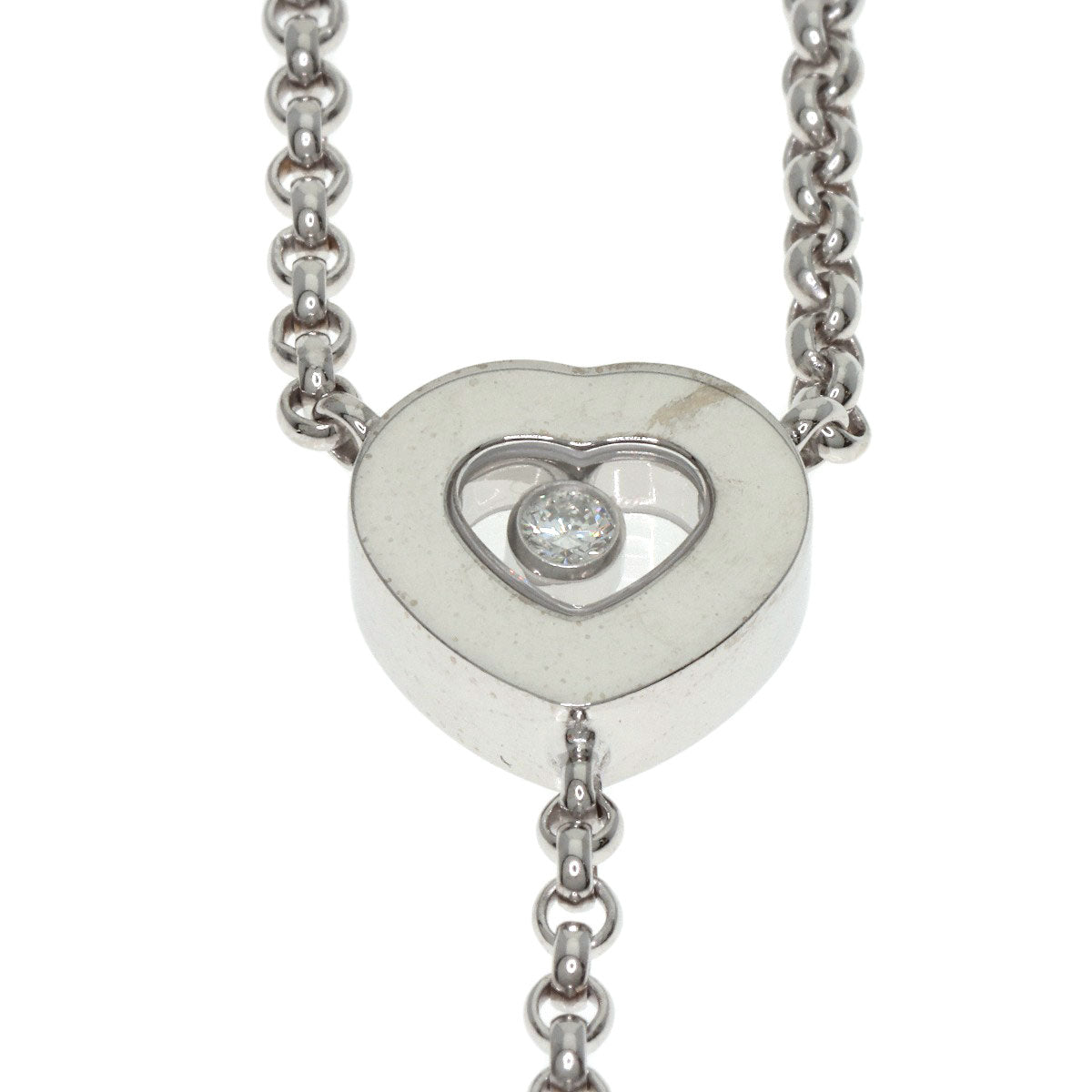 Chopard Happy diamond Necklace K18 White Gold Ladies [Used]