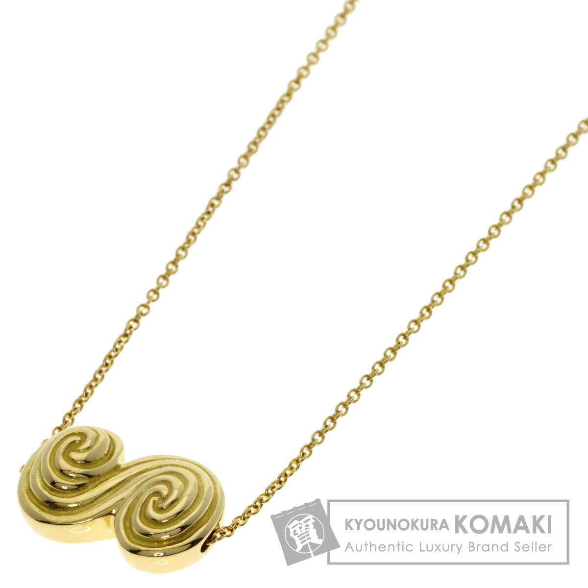 TIFFANY&Co. tornado Necklace K18 Yellow Gold Ladies [Used]