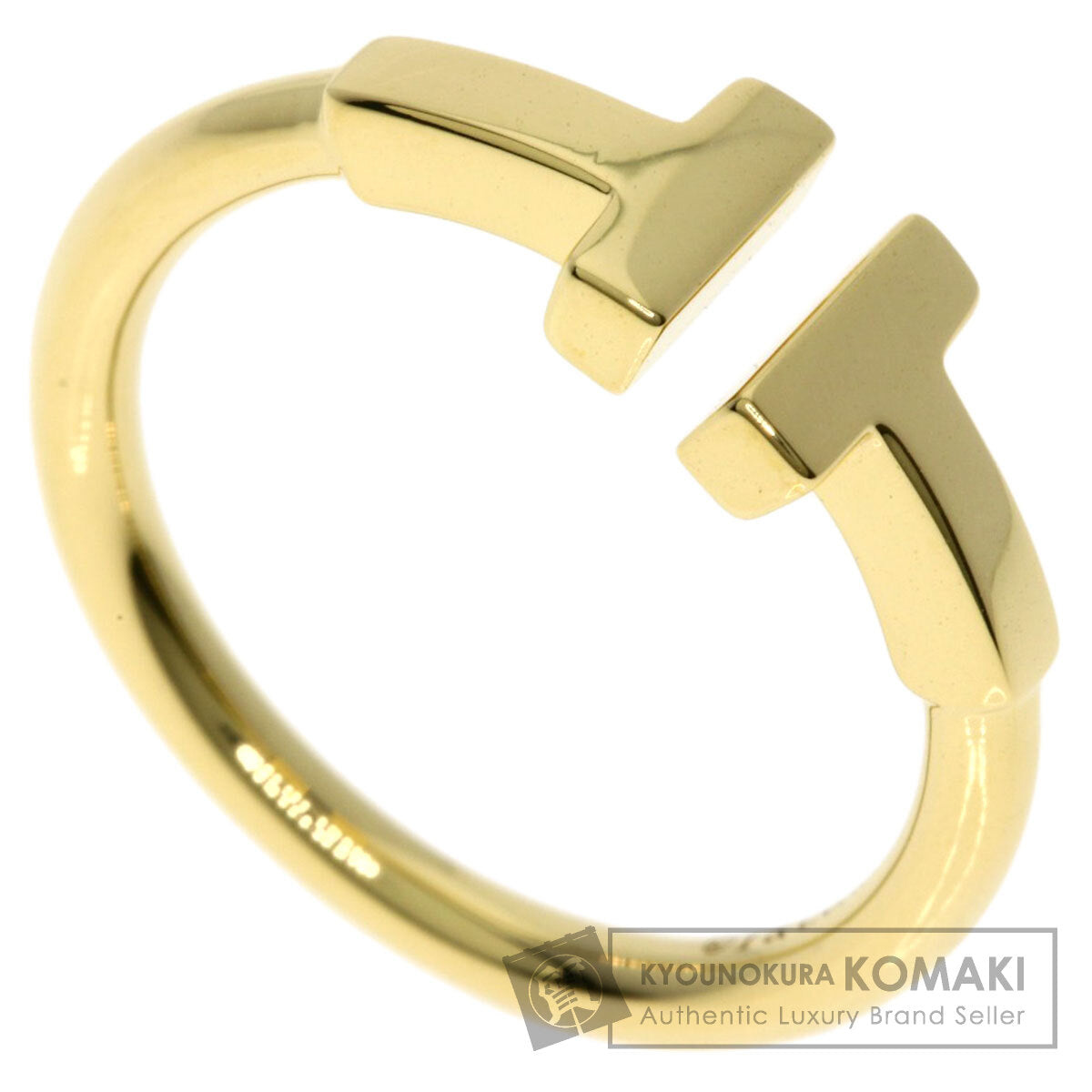 ティファニー Tワイヤー リング・指輪 K18イエローゴールド レディース 【中古】【TIFFANY&Co.】
