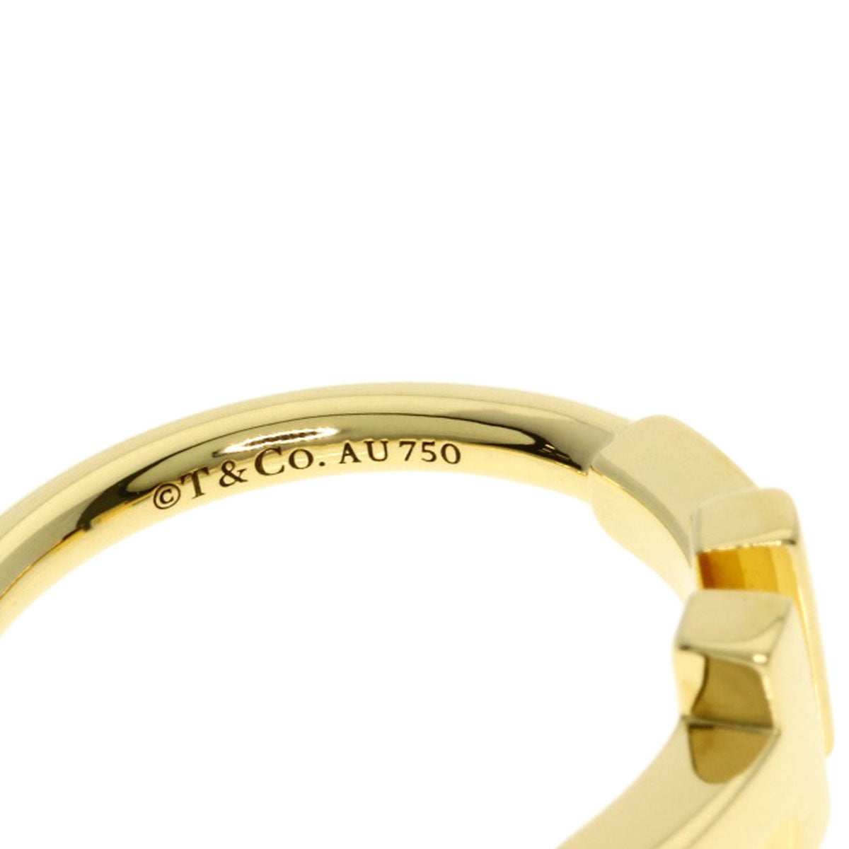 TIFFANY&Co. TWire Ring K18 Yellow Gold Ladies [Used]