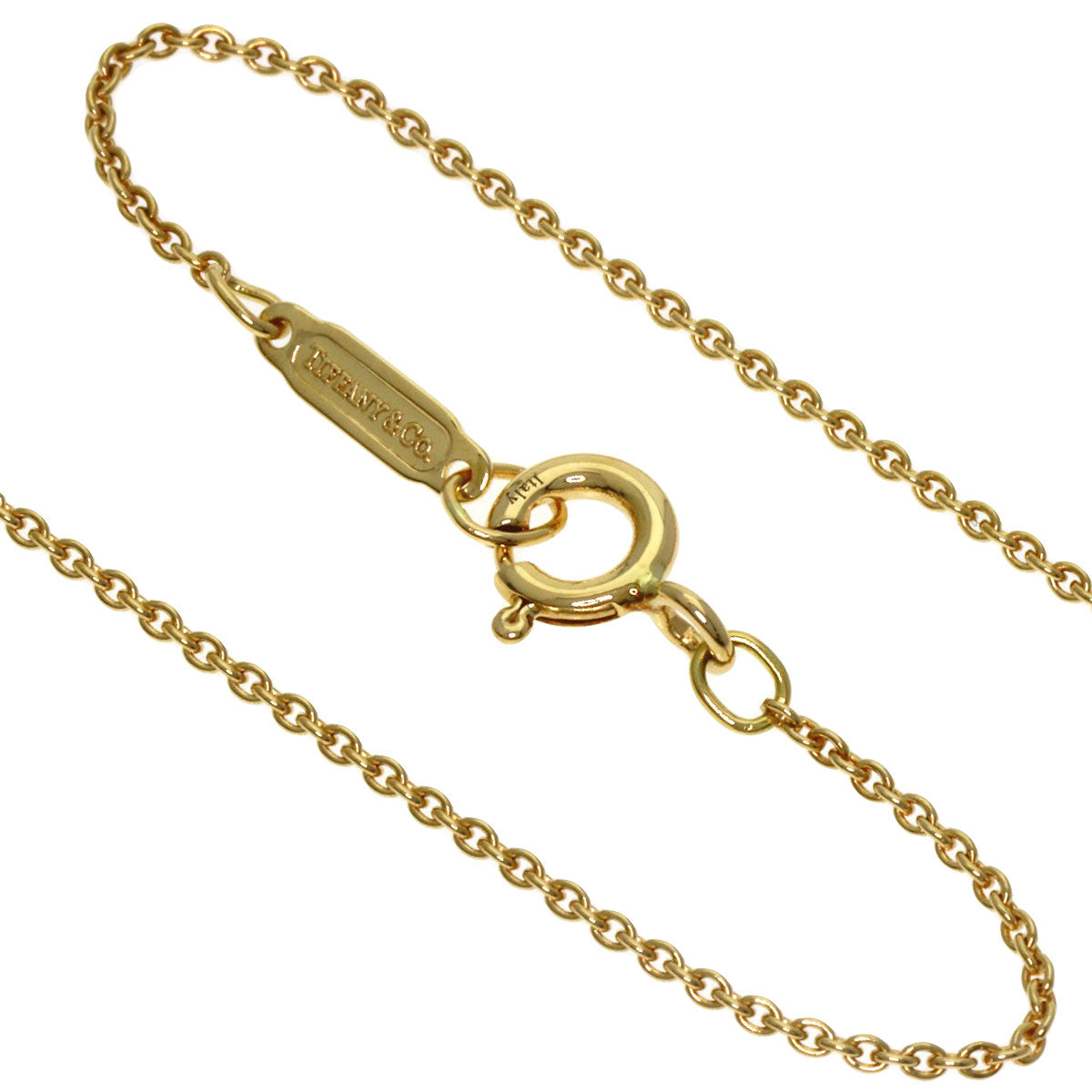TIFFANY&Co. Fish Drop Necklace K18 Yellow Gold Ladies [Used]