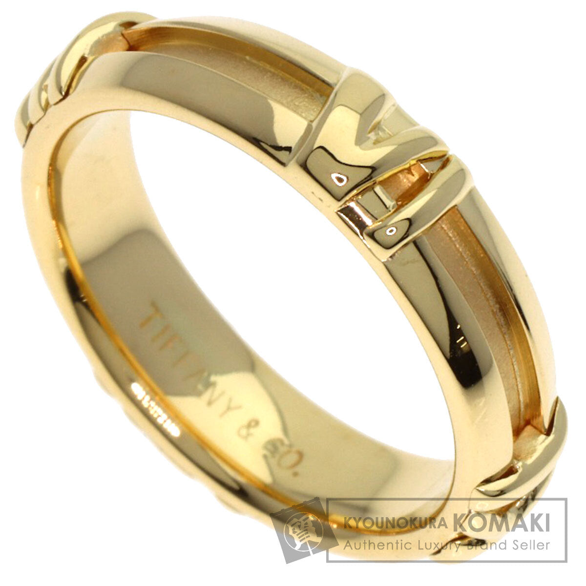 TIFFANY&Co. Atlas Ring K18 Yellow Gold Ladies [Used]