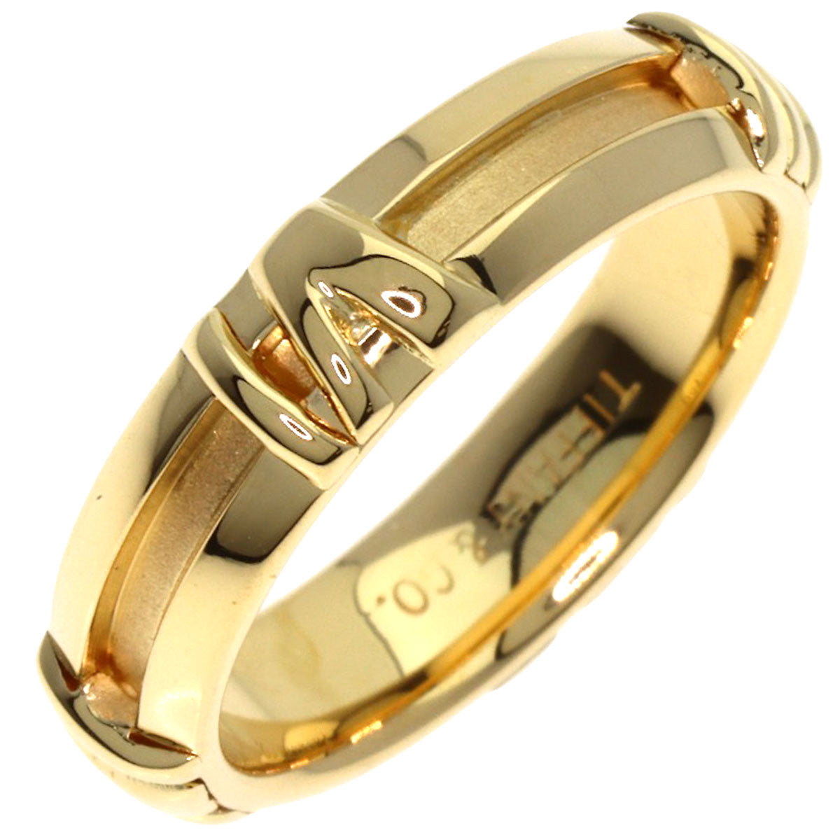 TIFFANY&Co. Atlas Ring K18 Yellow Gold Ladies [Used]