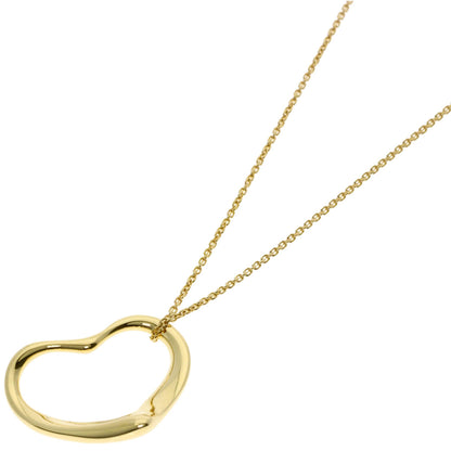 TIFFANY&Co. Open heart Necklace K18 Yellow Gold Ladies [Used]