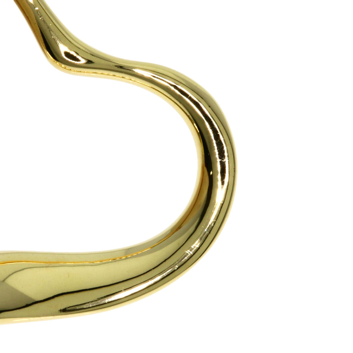 TIFFANY&Co. Open heart Necklace K18 Yellow Gold Ladies [Used]