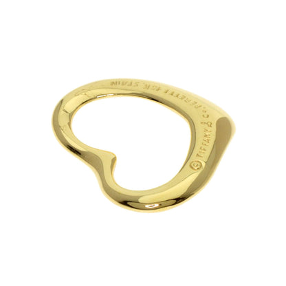 TIFFANY&Co. Open heart Pendant top K18 Yellow Gold Ladies [Used]