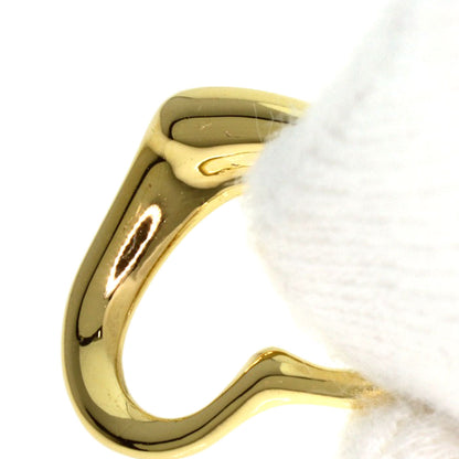 TIFFANY&Co. Open heart Pendant top K18 Yellow Gold Ladies [Used]