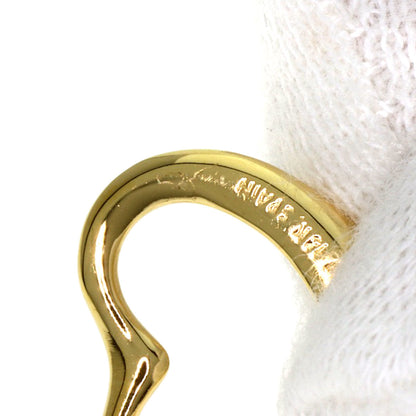 TIFFANY&Co. Open heart Pendant top K18 Yellow Gold Ladies [Used]