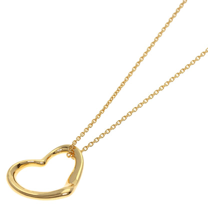 TIFFANY&Co. Open heart Necklace K18 Yellow Gold Ladies [Used]
