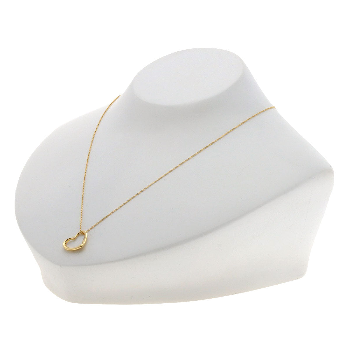 TIFFANY&Co. Open heart Necklace K18 Yellow Gold Ladies [Used]