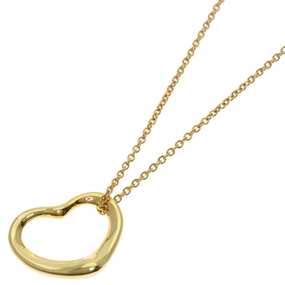 TIFFANY&Co. Open heart Necklace K18 Yellow Gold Ladies [Used]