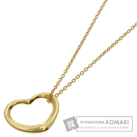 TIFFANY&Co. Open heart Necklace K18 Yellow Gold Ladies [Used]