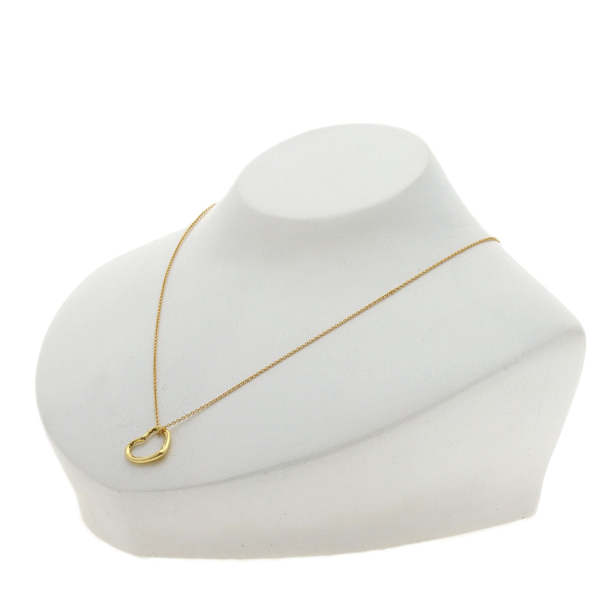 TIFFANY&Co. Open heart Necklace K18 Yellow Gold Ladies [Used]