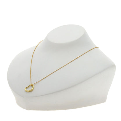 TIFFANY&Co. Open heart Necklace K18 Yellow Gold Ladies [Used]