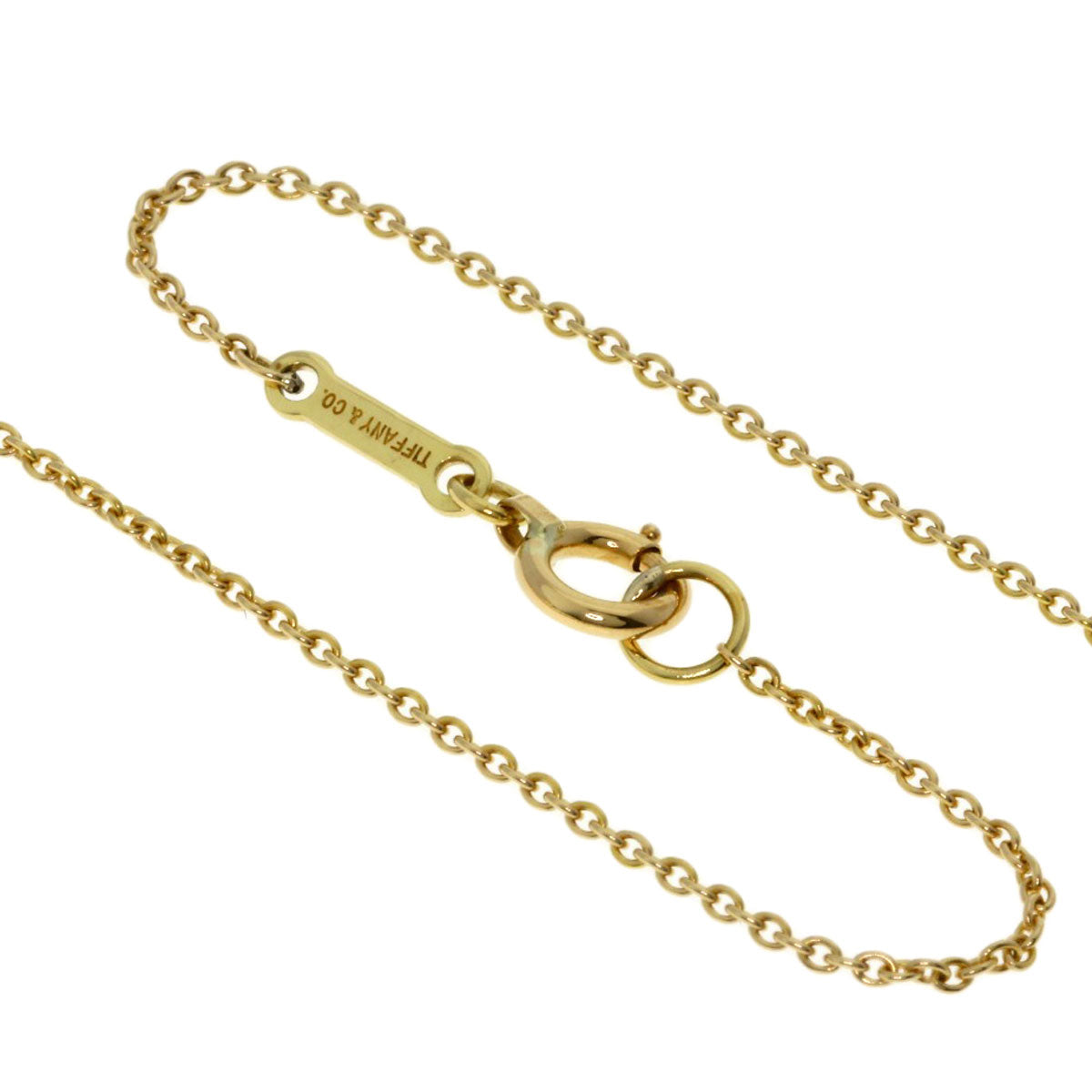 TIFFANY&Co. Bean Necklace K18 Yellow Gold Ladies [Used]