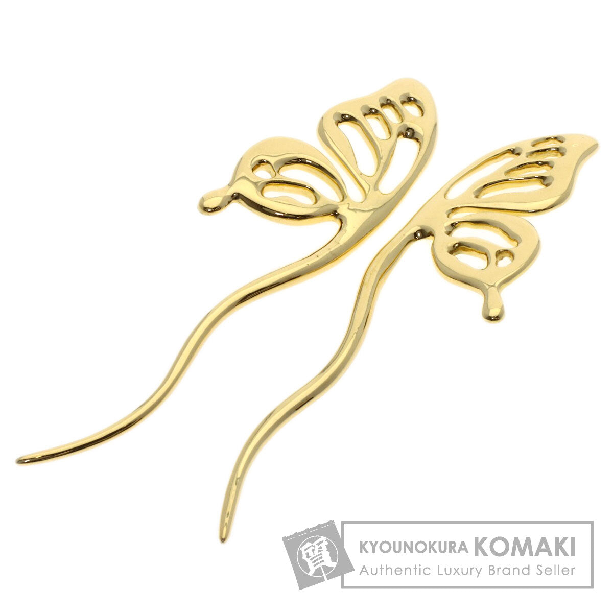 TIFFANY&Co. butterfly Japanese hairpin K18 Yellow Gold Ladies [Used]