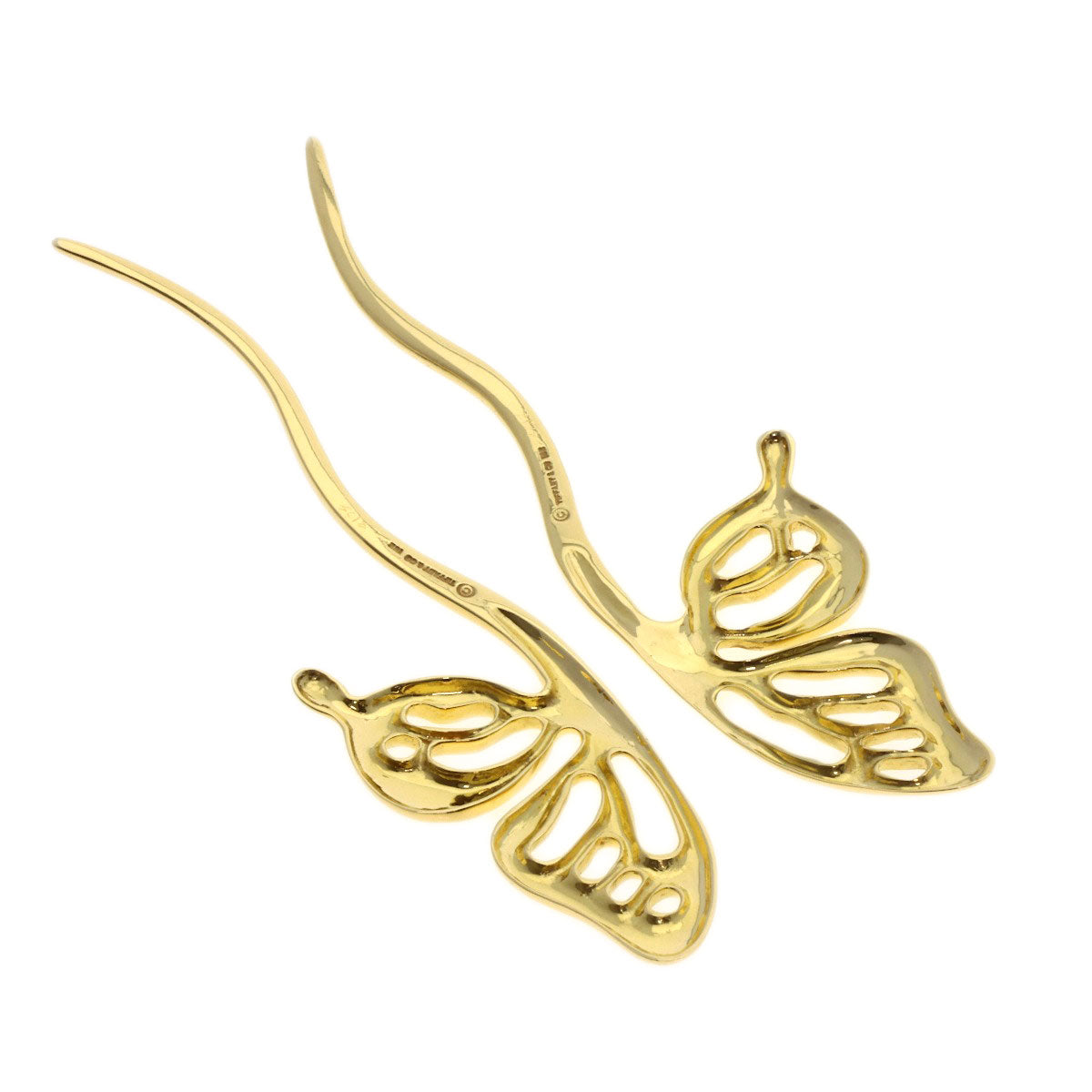 TIFFANY&Co. butterfly Japanese hairpin K18 Yellow Gold Ladies [Used]