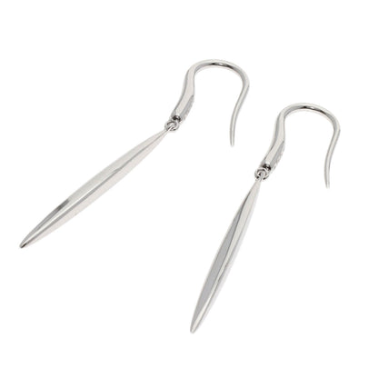 TIFFANY&Co. feather hook earring earring K18 White Gold Ladies [Used]