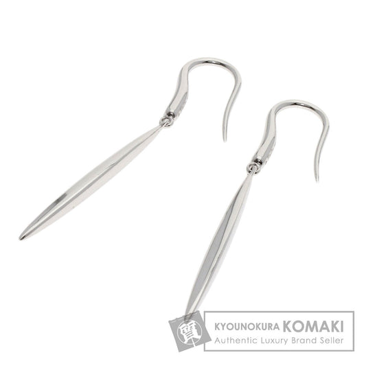 TIFFANY&Co. feather hook earring earring K18 White Gold Ladies [Used]