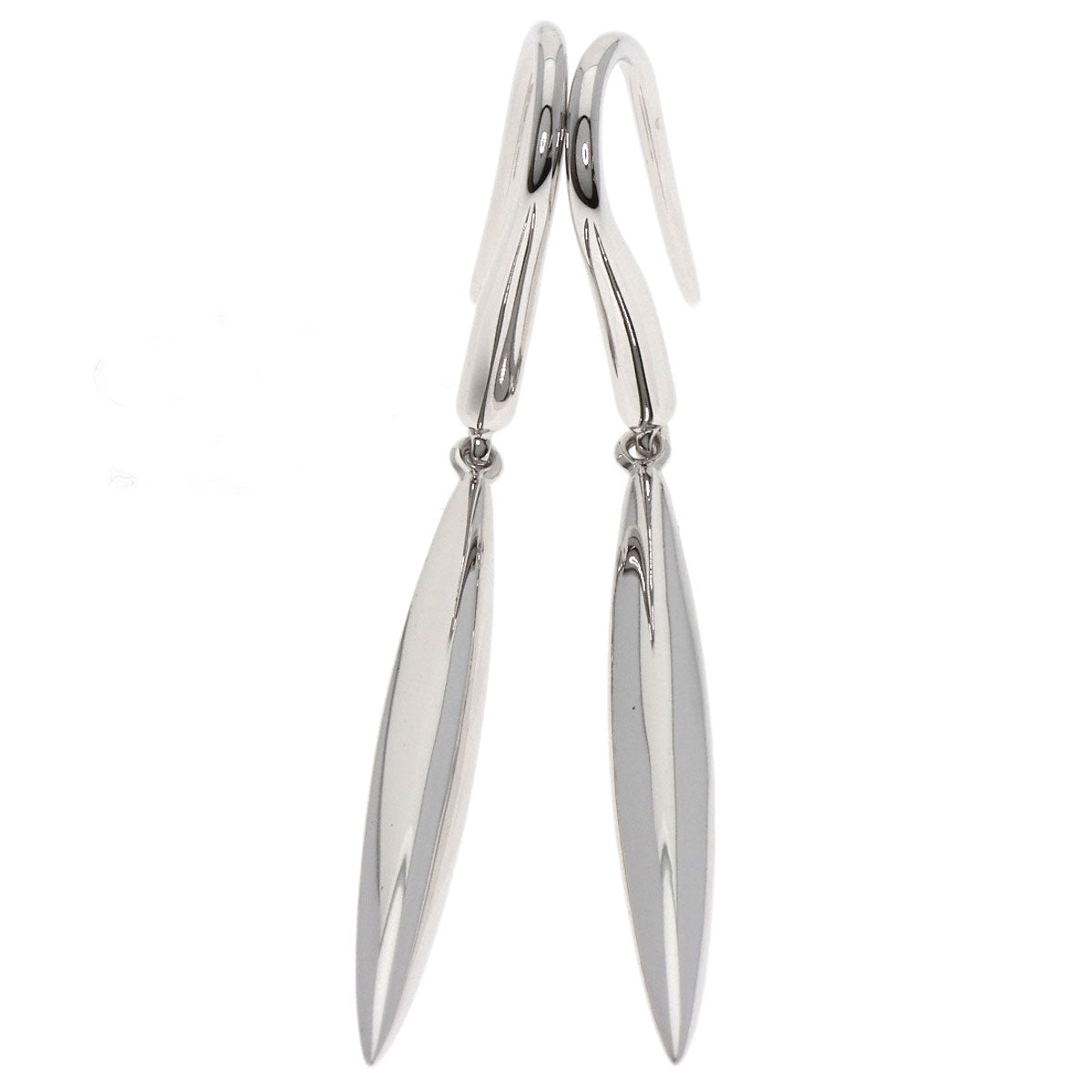 TIFFANY&Co. feather hook earring earring K18 White Gold Ladies [Used]