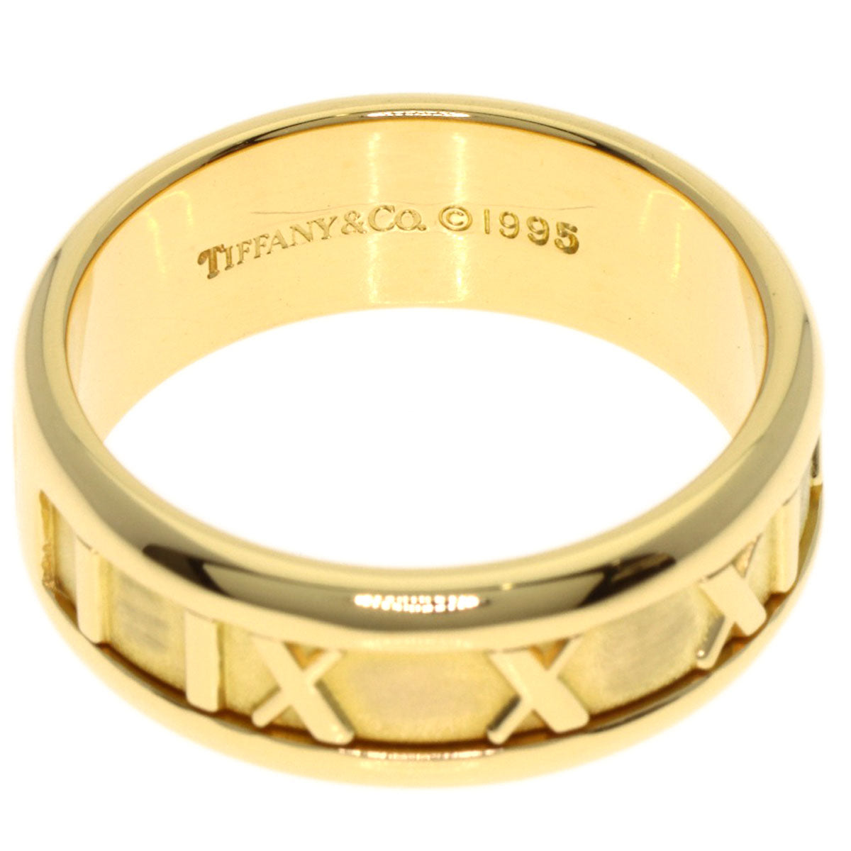 TIFFANY&Co. Atlas Ring K18 Yellow Gold Ladies [Used]