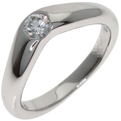 ティファニー エルサペレッティ カーブドバンド ダイヤモンド リング・指輪 プラチナPT950 レディース 【中古】【TIFFANY&Co.】