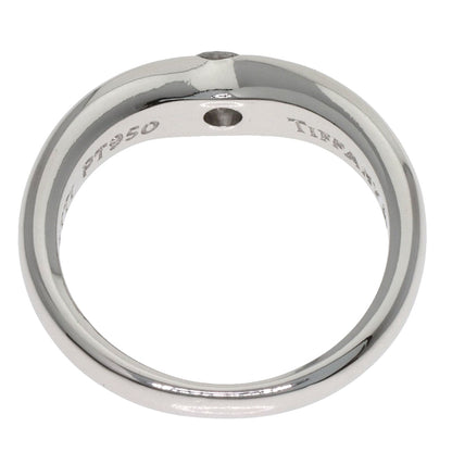 ティファニー エルサペレッティ カーブドバンド ダイヤモンド リング・指輪 プラチナPT950 レディース 【中古】【TIFFANY&Co.】